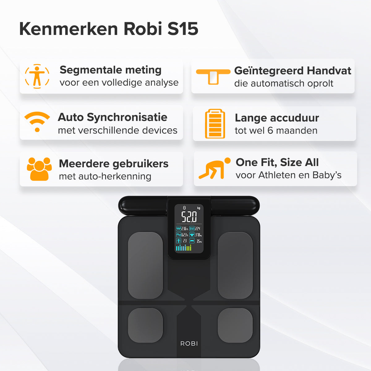 Robi S15 Personenweegschaal – Robistore