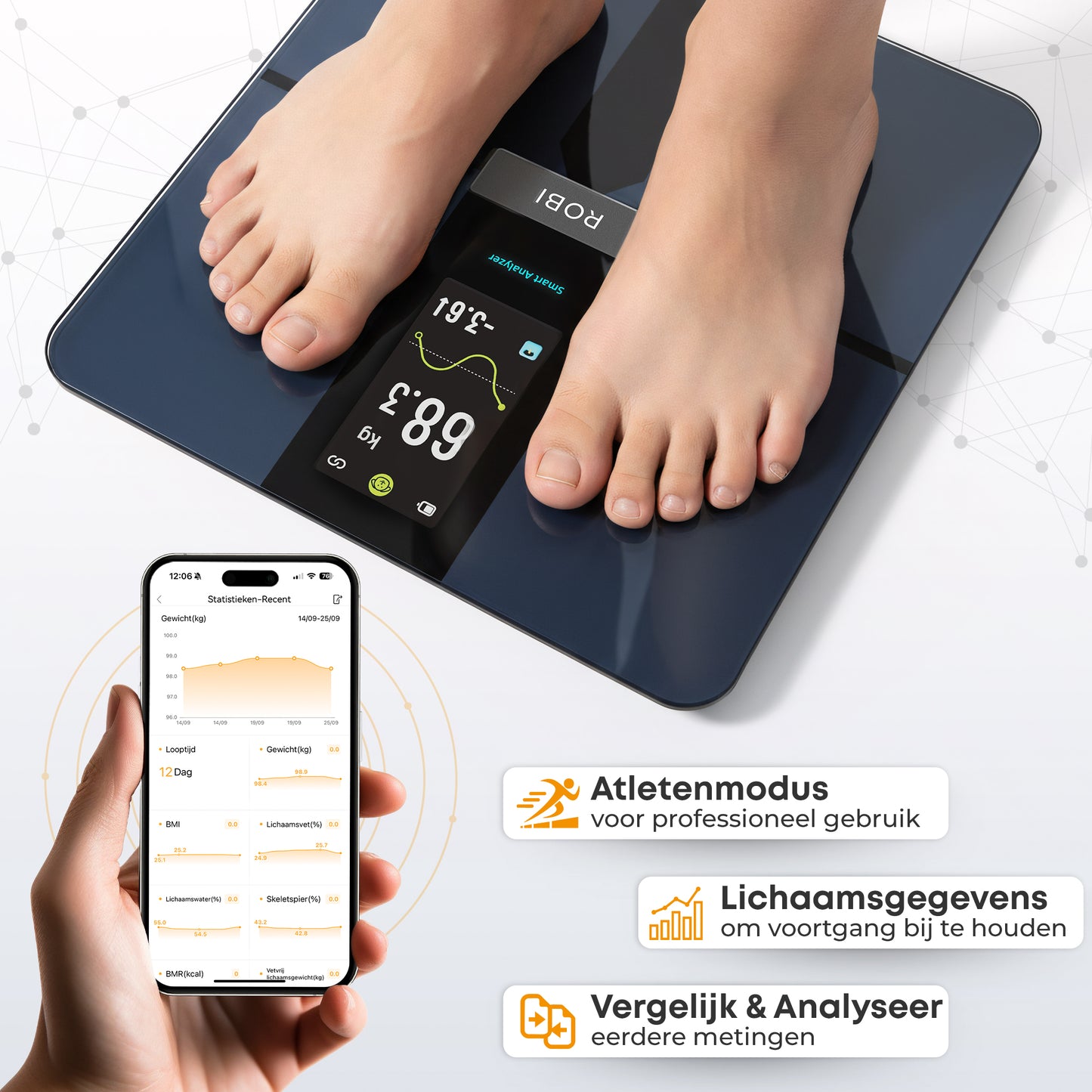 Robi S10 Pro WiFi Personenweegschaal