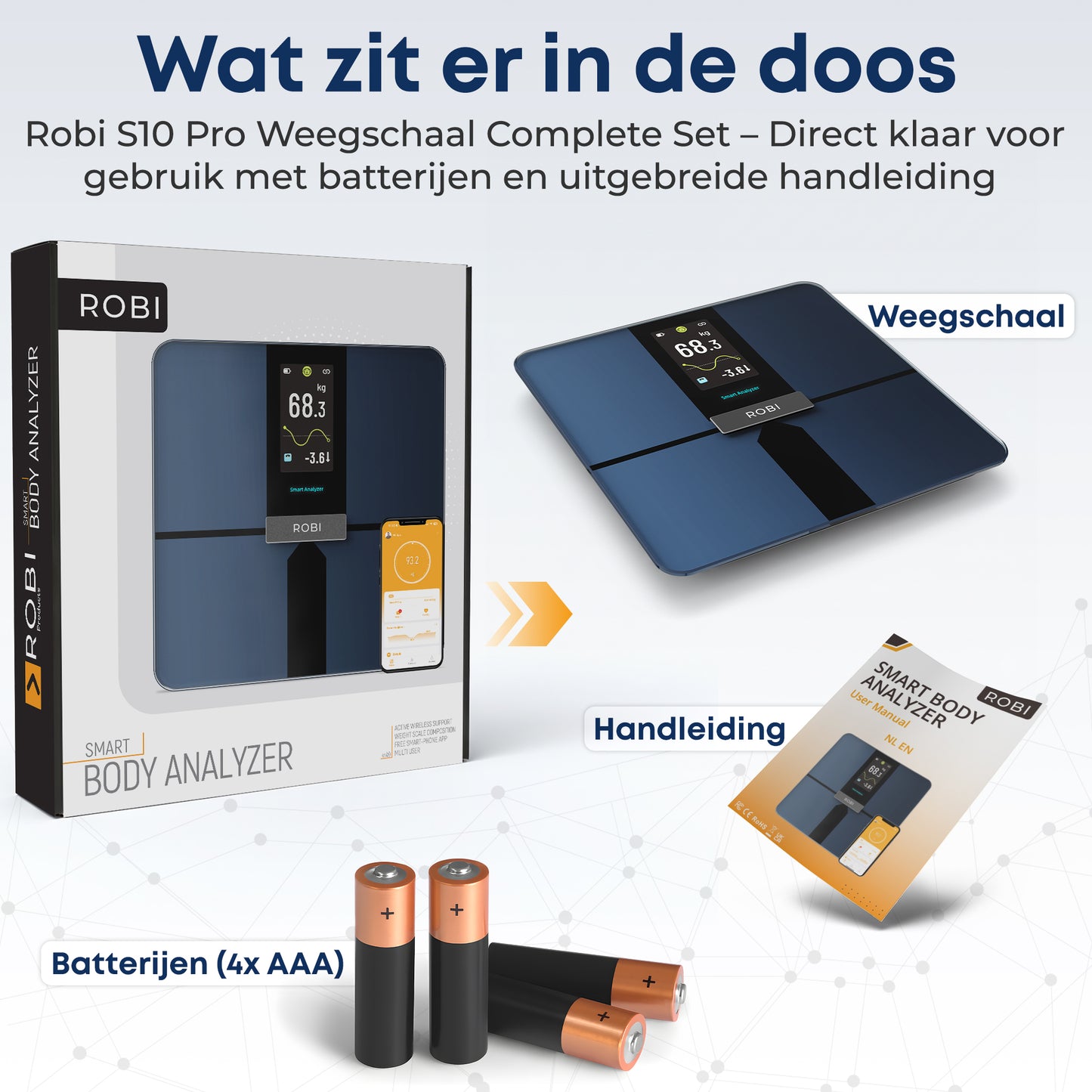 Robi S10 Pro WiFi Personenweegschaal